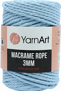 YarnArt Macrame Rope 3 мм - 760 Голубой