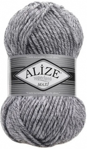 Alize Superlana Maxi - 801 Серый меланж