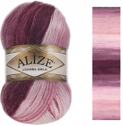 Alize Angora Gold Batik - 1895 розово-бордовый