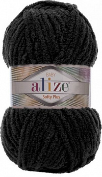 Alize Softy Plus Baby - 60 черный