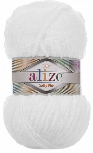 Alize Softy Plus Baby - 55 белый