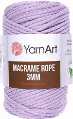 YarnArt Macrame Rope 3 мм - 765 Светлая сирень