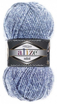 Alize Superlana Midi - 806 сине серый