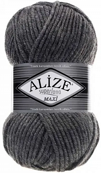 Alize Superlana Maxi - 182 Средне-серый меланж
