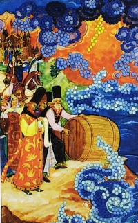 Канва для вышивания бисером "Сказка о царе Салтане" Мастерица 16х10