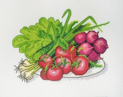 Канва с рисунком "Овощной набор" Искусница 21х21