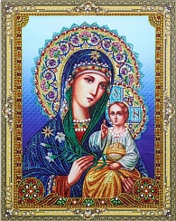 Алмазная мозаика икона Пресвятой Богородицы 40х50