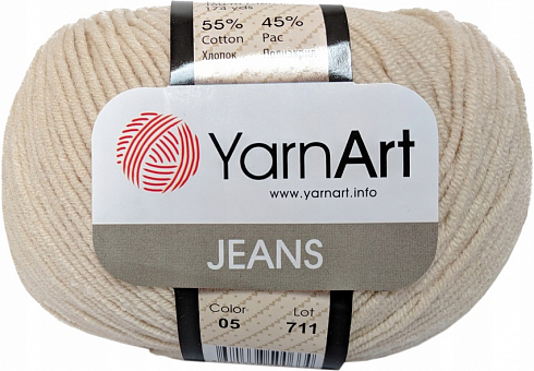 YarnArt Jeans - 05 светло-бежевый