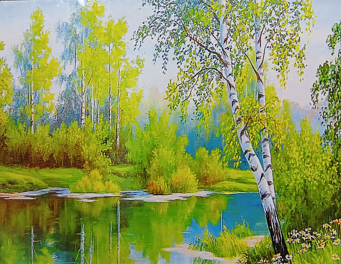 Алмазная мозаика Летняя природа 40х50