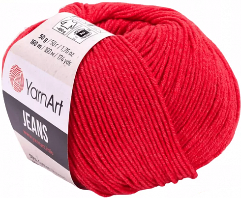 YarnArt Jeans - 26 Красный