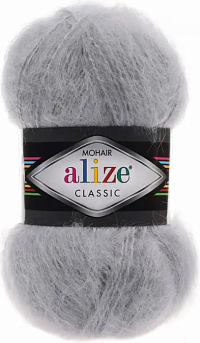 Alize Mohair Classic - 21 Серый