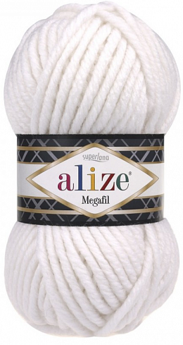 Alize Superlana Megafil - 55 белый