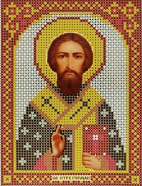 Канва для вышивания бисером "Св Патриарх Герман" 12х16