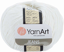 YarnArt Jeans - 01молочный
