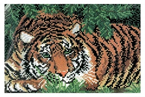 Набор для вышивания крестом "Тигр" Искусница 15х22