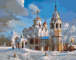 Картина по номерам  "Церковь" 40х50
