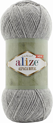 Alize Alpaca Royal NEW - 21 серый