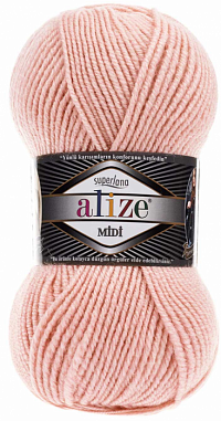 Alize Superlana Midi - 523 нежно-розовый