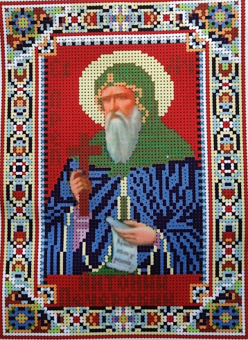 Набор для вышивания бисером "Святой Мученик Антоний" 24х30