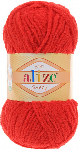 Alize Softy Baby - 56 Красный
