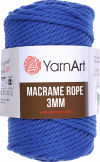 YarnArt Macrame Rope 3 мм - 772 Васильковый