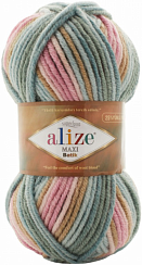 Alize Superlana Maxi Batik - 7803 розово-беж-голубой
