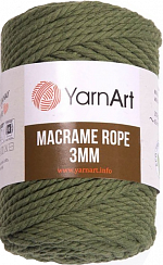 YarnArt Macrame Rope 3 мм - 787 Зеленый