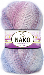 Nako Mohair Delicate Colorflow - 75718 пыльная роза-голубой