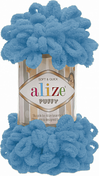 Alize Puffy  - 16 ярко-голубой