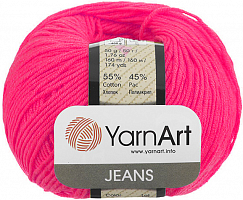 YarnArt Jeans - 59 ярко-розовый