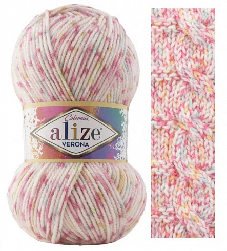 Alize Verona Colormix - 7698 розовый
