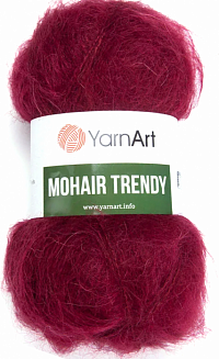 YarnArt Mohair Trendy - 109 бордовый