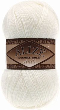 Alize Angora Gold Simli - 62 молочный