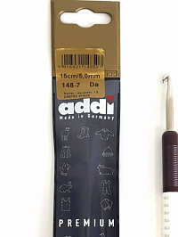 Крючок Addi вязальный с пластиковой ручкой №5 мм /15 см